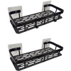 Sada dvoch kúpeľňových políc čierna ( 2 ks)