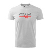 Cycling ekg - Tričko detské bavlnené - 158 cm/12 rokov ( Svetlosivý melír )