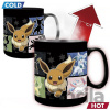 ABYstyle Hrnček Pokémon Eevee Evolution,meniaci sa 460 ml
