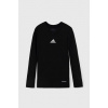 Detské tričko s dlhým rukávom adidas Performance TEAM BASE TEE čierna farba, s potlačou, GN5710 116