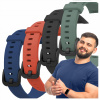 Sada 4× remienok ChronSmarta pre smartband Huawei Band 6, gumený s prackou
