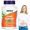 Potréningový doplnok Now Foods Liver Refresh 90 kapsúl