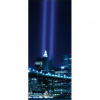Dverová fototapeta - DV0115 - Modrý New York 91cm x 211cm - Vliesová fototapeta