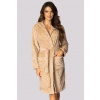 Envie Fleecový dámský župan Leopard - až do 5XL Béžová L/XL