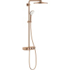 GROHE Euphoria SmartControl Duo nástenný sprchový systém s termostatom, horná sprcha 2jet priemer 310 mm, ručná sprcha 3jet, kartáčovaný Warm Sunset, 26507DL0