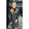 Max Original Leather Dámsky kožený kabát STYLE-129 black (M 44-46) - Čierna - M