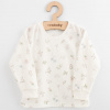 Detske bavlnené tričko s dlhým rukávom New Baby Kindergarten kvetinky Biela 116 (5-6 rokov)