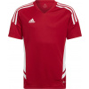 adidas teamwear Detský futbalový dres adidas Condivo 22 Jersey červený HA6280 Veľkosť: 140 cm
