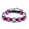 RUŽOVÝ MIX shamballa náramok