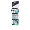 Expreska Climbing Technology Lime set 12 cm NYLON - pack of 6 anthracite/blue marine
