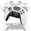 Bezdrôtový ovládač káblový ovládač pre PS4 Deltaco, biely