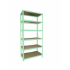 Meets-ecommerce UG Policový regál 200x80x40, 4-7 políc Farba: Metalická zelená, Počet polic: 6 políc
