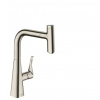 Hansgrohe Dřezová baterie Metris Select M71 s vytahovací sprškou vzhled nerezu 14857800