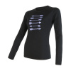 Sensor MERINO WOOL PT ŠÍPY dámské triko dl.ruk. černá M