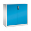 Kancelárska skriňa Acurado - príručná, krídlové dvere, 1200 x 500 x 1200 mm, bledosivá/bledomodrá