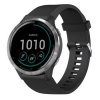 Silikónový remienok FIXED Silicone Strap pre Garmin QuickFit 20mm, čierny