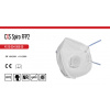 CXS Canis Filtračná polomaska CXS SPIRO FFP2, skladacia ventilom