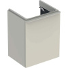 Geberit Smyle Square Skrinka pod malé umývadlo 49x41cm,pravá,záves,1 dv,pieskovosivá lesk GEB 500.363.JL.1