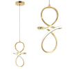 Závesné LED svietidlo LHJ091-1CP GOLD