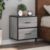 zahrada-XL Nástenné nočné stolíky 2 ks sivá sonoma 40x31x39,5 cm 848731