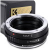 SONY A MINOLTA AF MAF adaptér pre SONY NEX E Mount A6500 A7 A9 K&F