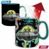ABYstyle Hrnček Rick and Morty Spaceship meniaci sa 460 ml