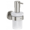Grohe Essentials 40448DC1 Dávkovač tekutého mydla s držiakom, supersteel GRO 40448DC1