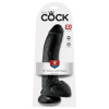 King Cock 9 veľké dildo so semenníkmi čierne 23 cm