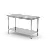 Centrálny stôl s policou – priskrutkovaný, hĺbka 600 mm, HENDI, Profi Line, 800x600x(H)850mm