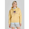 MIKINA GANT REL ARCHIVE SHIELD HOODIE DUSTY YELLOW