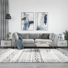 zahrada-XL Konferenčné stolíky 2 ks betónovo sivé 50x50x40cm kompoz. drevo 829421