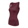 Sensor Merino Air dámske tričko bez rukávov port red S