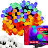 SPRINGOS LED svetelná reťaz - 17,5m, 200LED, 8 funkcií, pamäť, IP44, multicolor