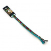 Cobbys Pet Textilné vodidlo s labkami modré 120 × 1,6 cm