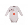 Eevi Body rozopínacie s dlhým rukávom MELLOW šedé - 50