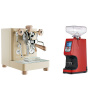 Lelit Bianca PL162T V3, gold + Eureka Atom 60, ferrari red