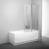 Ravak CHROME 2-dielná vaňová zástena 100 x 150 cm, sklo číre 7QRA0C00Z1