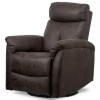 Autronic, Relaxačné TV kreslo TV-333 BR3 – hnedá látka v dekore brúsenej kože, polohovateľné, otočné a hojdacie, nosnosť 130 kg