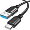 Kábel DSJ USB - USB typ C 1 m čierny
