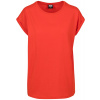 Urban Classics dámske tričko s pČervenáĺženými ramenami TB771 BloodOranžová 5XL
