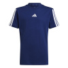 adidas 3 Stripe Essentials T-Shirt Junior Navy/White 7-8 Years