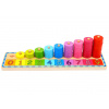 Tooky Toy Nasadzovanie Čísla 0-9 a farby