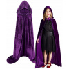 Dievčenský kostým - HALLOWEENSKÝ KOSTÝM DLHÝ FIALOVÝ ČARODEJNÍK KAPEJSKÝ 146/152 (Long Cape Violet Wizard Halloween outfit 146/152)