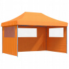 Pop-up párty stan s 3 stenami, oranžový