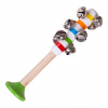 Bigjigs Toys Rolničky pruhované 1ks zelená Bigjigs Toys