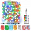 Svetelný stĺp do záhrady - 2/5/10/15/20M USB 5V RGB Copper Wire LED LEFTING STRING IP65 s 32KY (2/5/10/15/20M USB 5V RGB Copper Wire LED LEFTING STRING IP65 s 32KY)