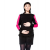 Tehotenské menčestrové kraťasky Be Maamaa - DINA čierne L (40)