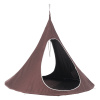 Tempo Kondela Závesné hojdacie kreslo, sivohnedá TAUPE, KLORIN NEW TYP 2 BIG SIZE CACOON HAMMOCK