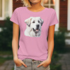 Dámské tričko Pyrenejský horský pes Velikost: XL, Barva: Růžová