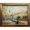 Prešov na šírku - Vladimír Semančík - originálny, ručne maľovany obraz M (do veľkosti 65x65cm) Viac farieb